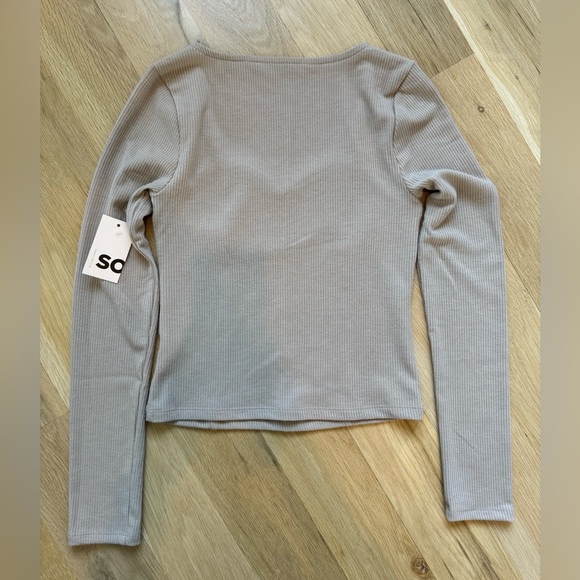 SO • Sweetheart Neck Top • Mocha Froth • Medium - Picture 6 of 6